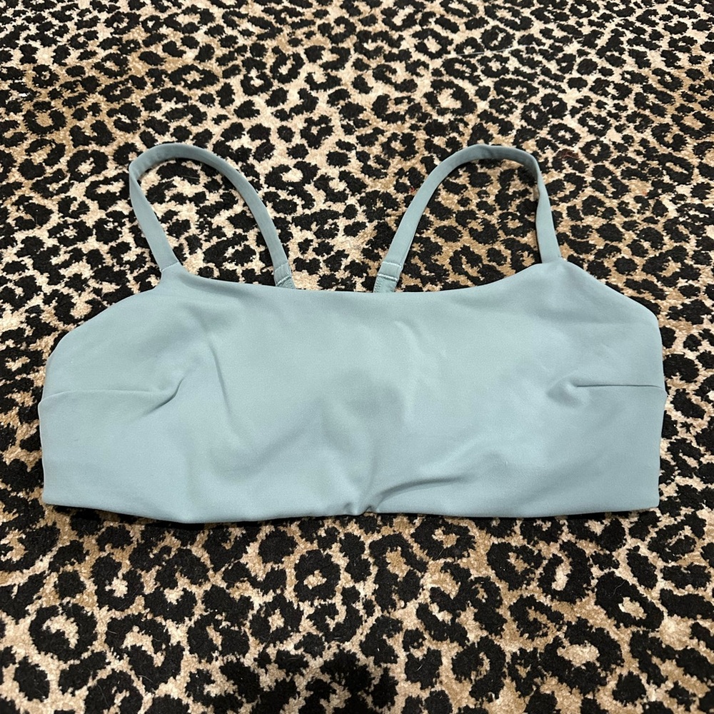 Lululemon Wunder Train Strappy Racer Bra in Crater Blue